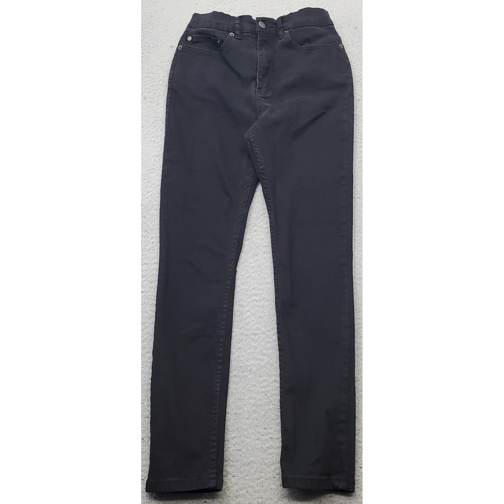 RVCA Jeans Womens 26 Black Denim Stretch Streetwear Five Pocket Skinny Leg